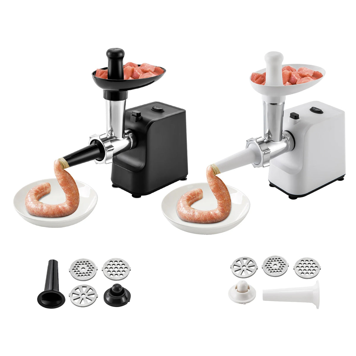 1000W Electric Meat Grinder Sausage Stuffer With Three Plates