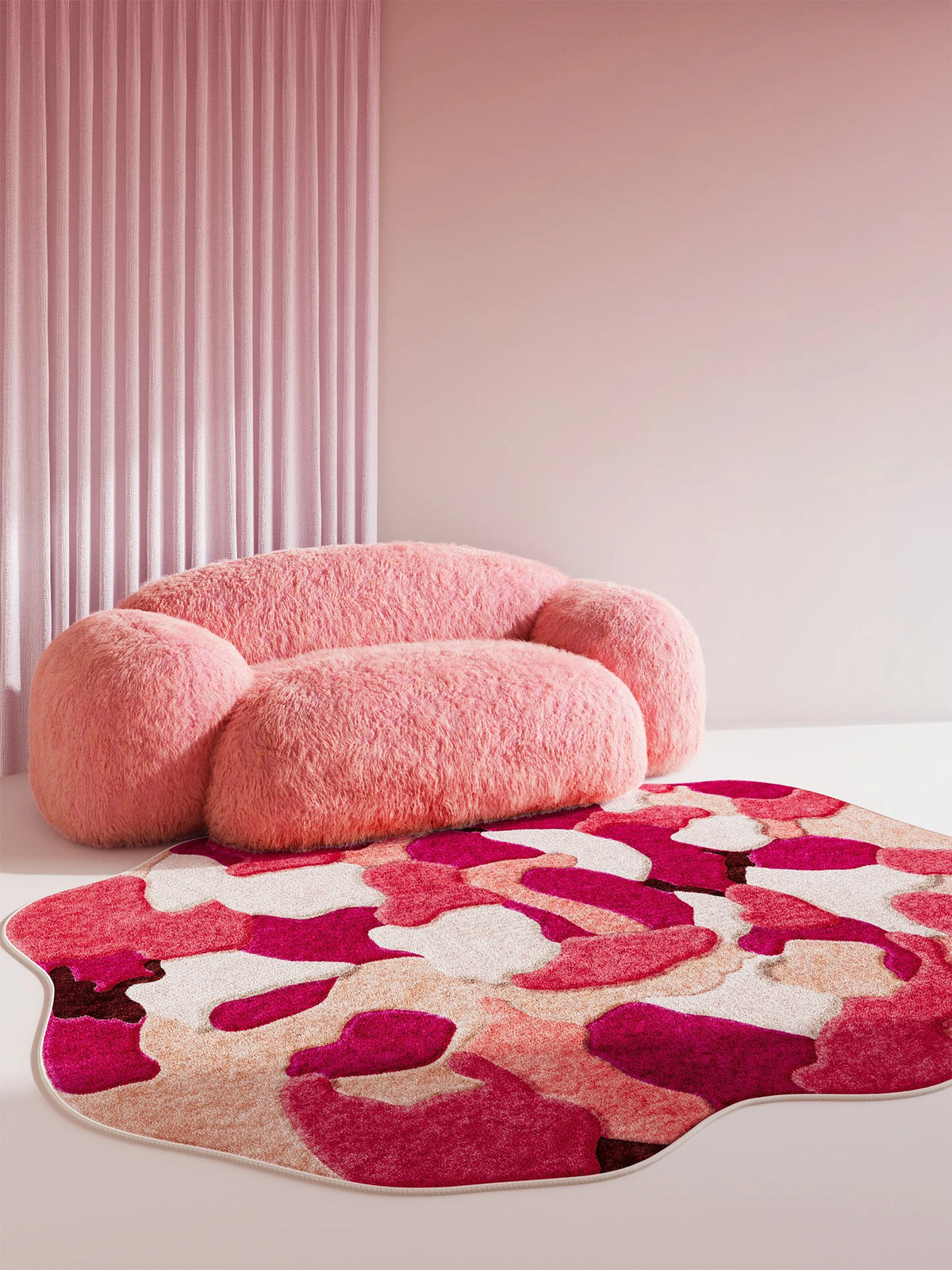 Irregular Shapes Bedroom Decor Carpet Large Size Carpets for Living Room Fluffy Soft Lounge Floor Mat Thick Washable Study Rug
