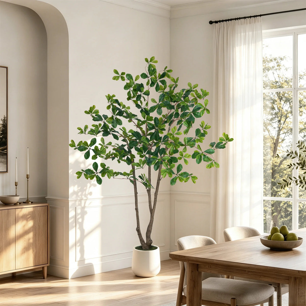 Olitree Faux Black Olive Tree Indoor Floor Decor With Pot