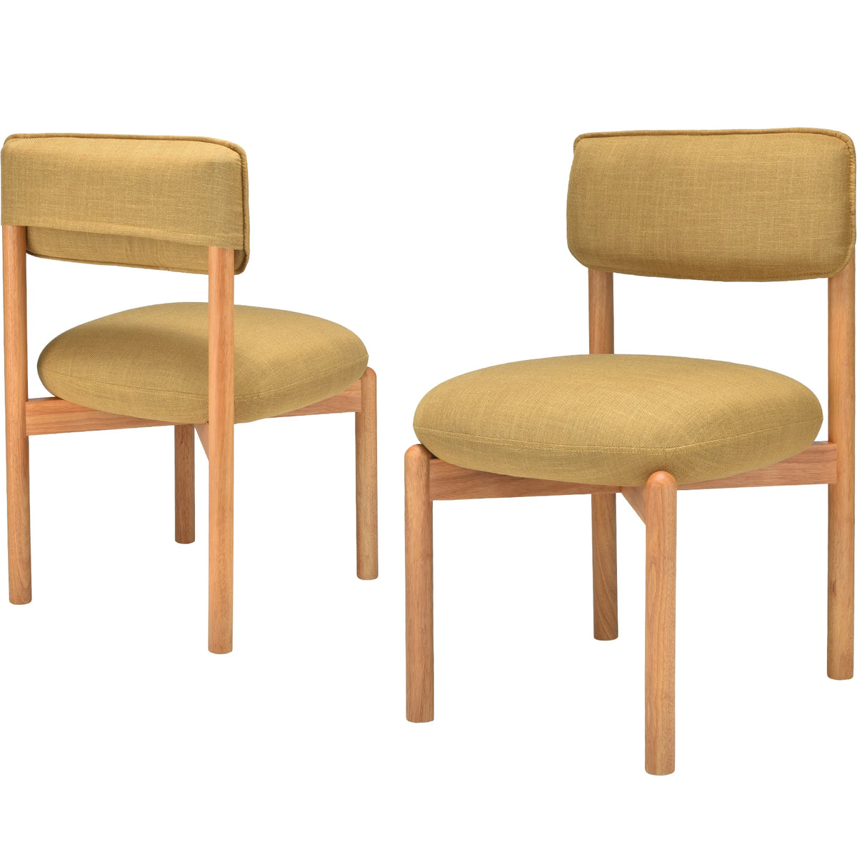 FARINI Set of 2 Modern Upholstered Dining Chairs for Home
