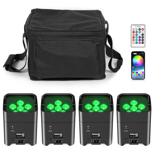 U'King Wireless LED Par Lights With Remote For DJ Events