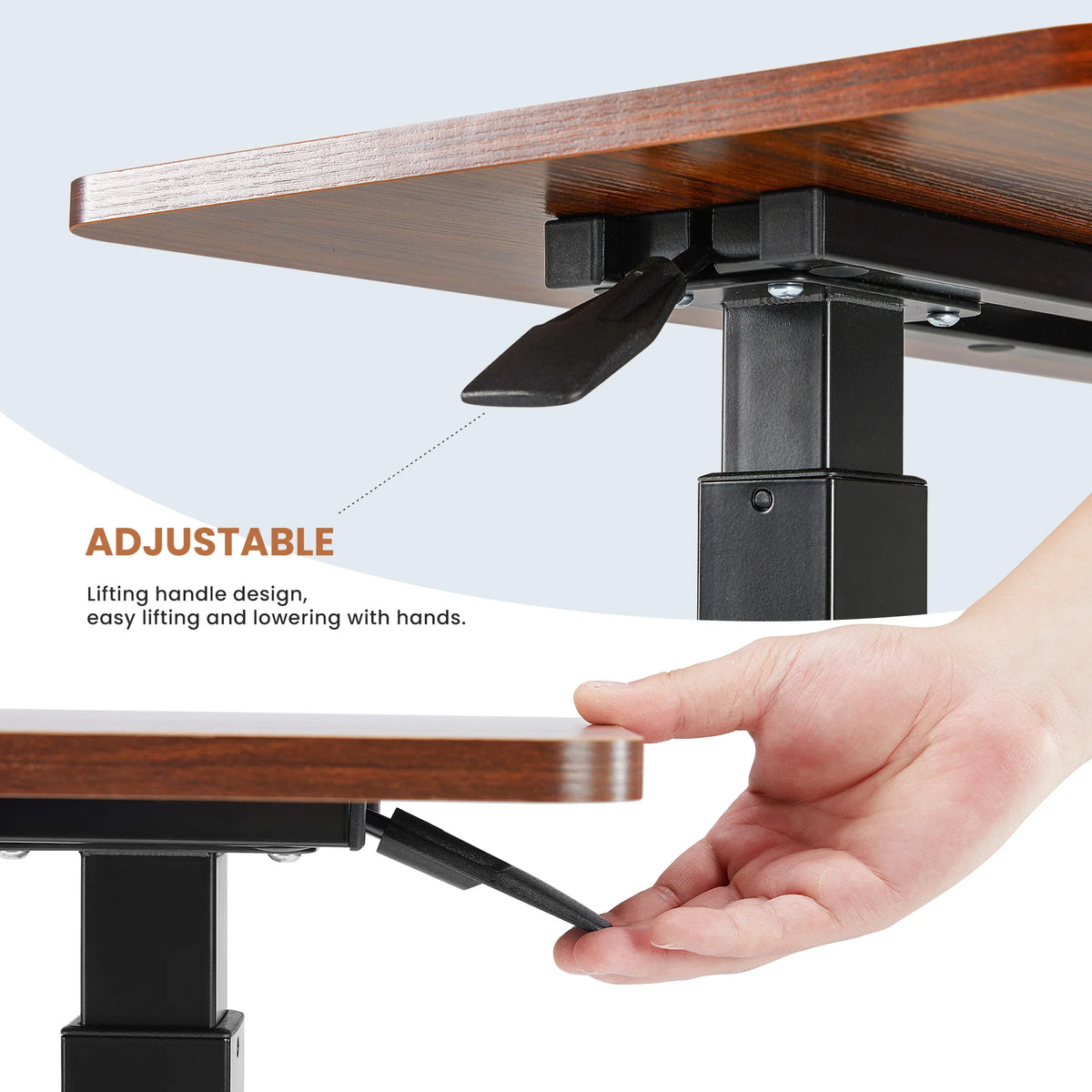 JHK Adjustable Overbed Bedside Table For Laptop And Home Use