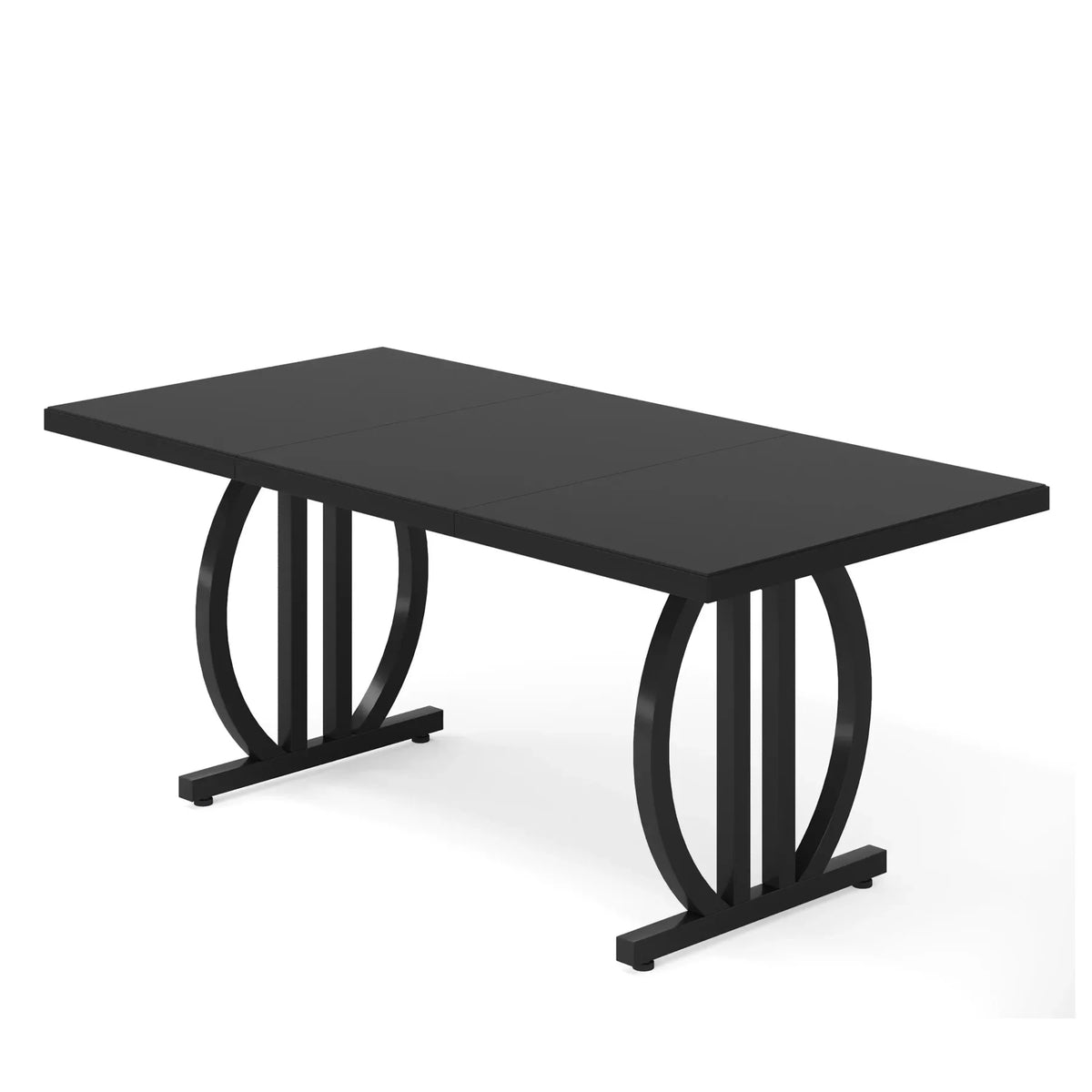Tribesigns Modern Industrial Dining Table with Heavy Duty Metal Frame