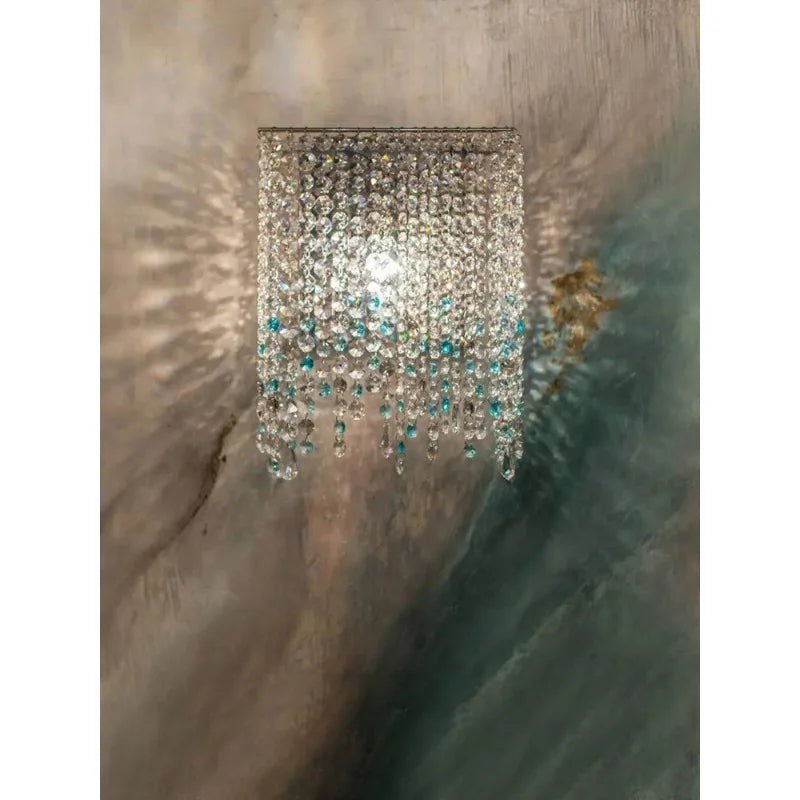 Italian Crystal Wall Lamp Modern Designer Bedroom Foyer Lighting