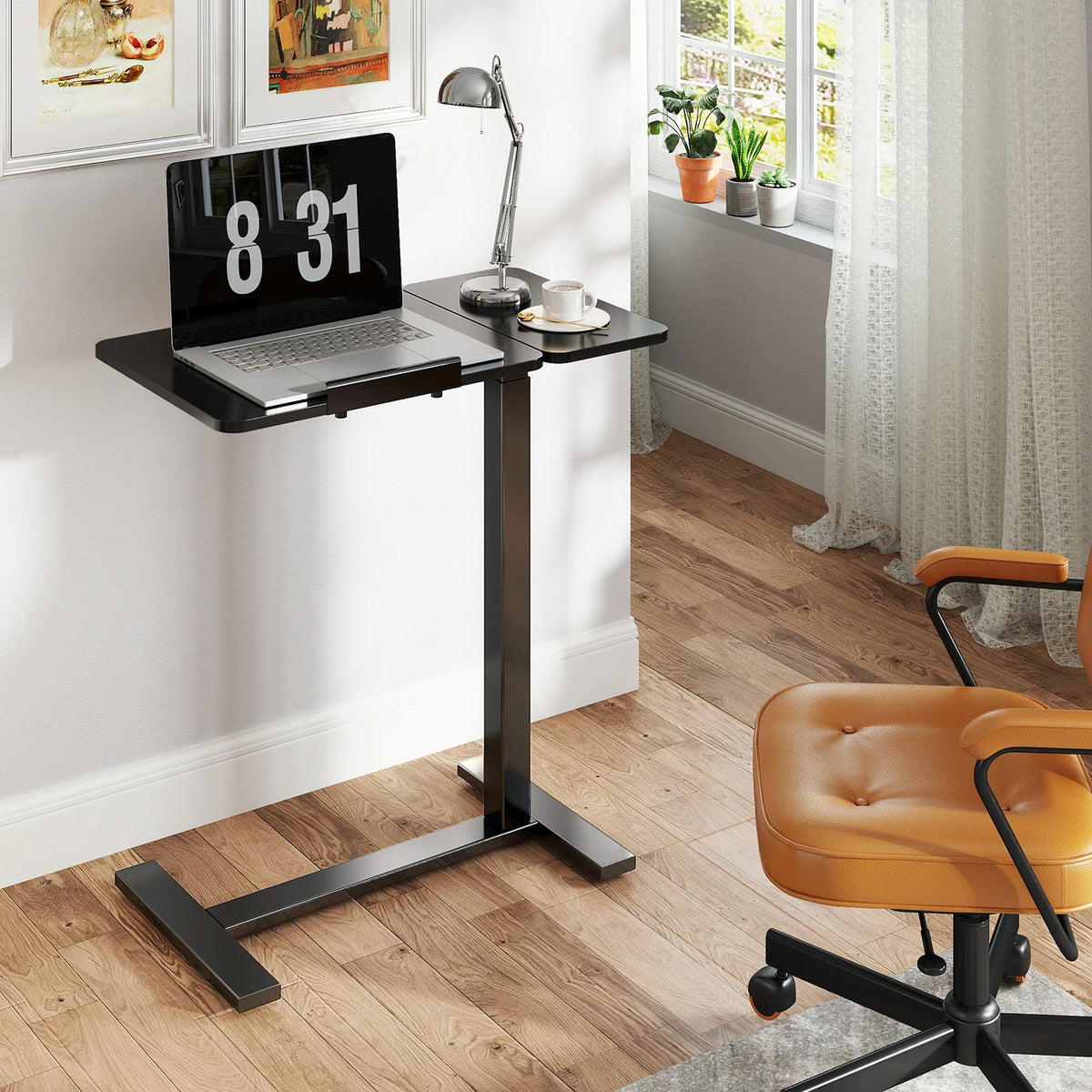 JHK Adjustable Overbed Bedside Lap Desk With Tilt Top