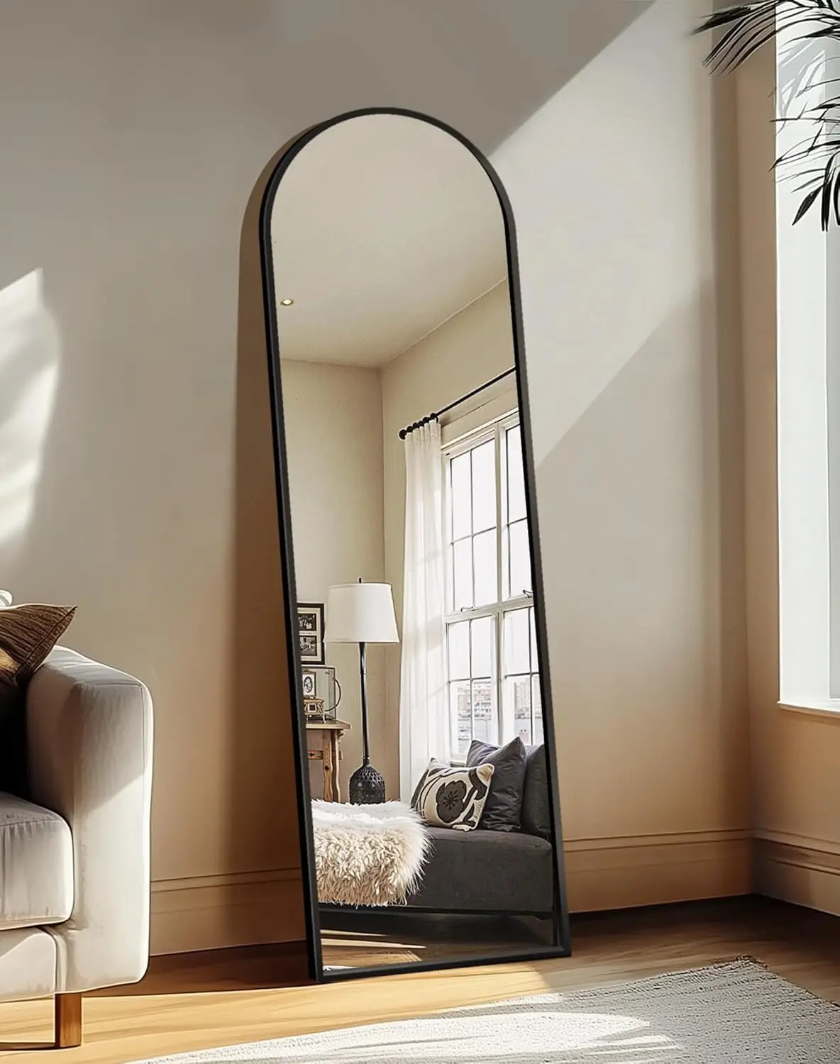 Mirror Full Length,Standing Mirror Full Body,Large Floor with Stand for Wall Entryway Door Bedroom Bathroom Living Room